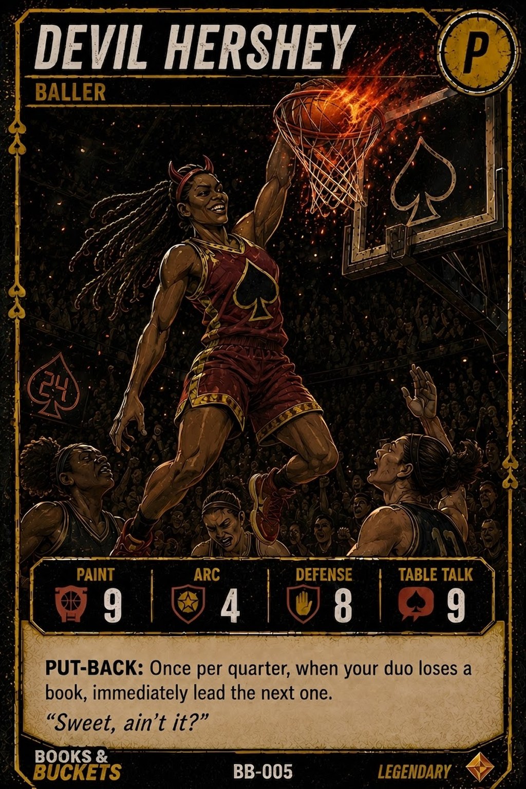 Devil Hershey card, BB-005, The Post. Ability: Put-Back.